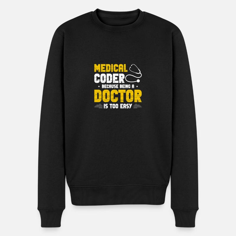 Codage médical Codeurs médicaux - Pull Premium bio Homme - noir