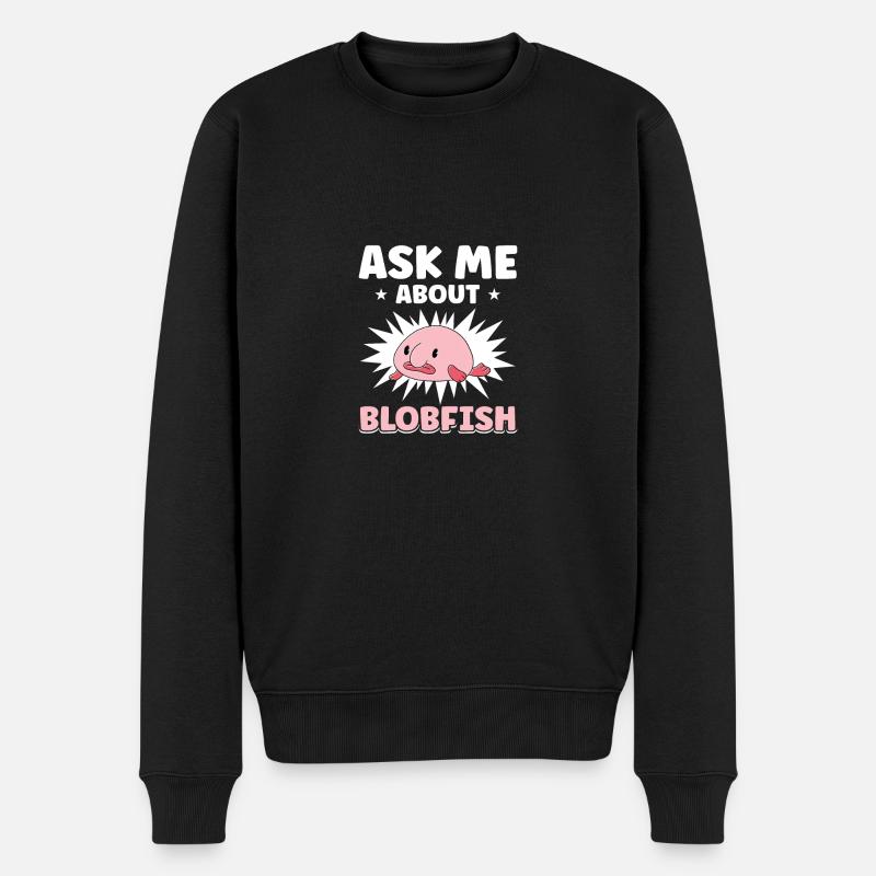 Poisson Blob Poisson Blob - Pull Premium bio Homme - noir