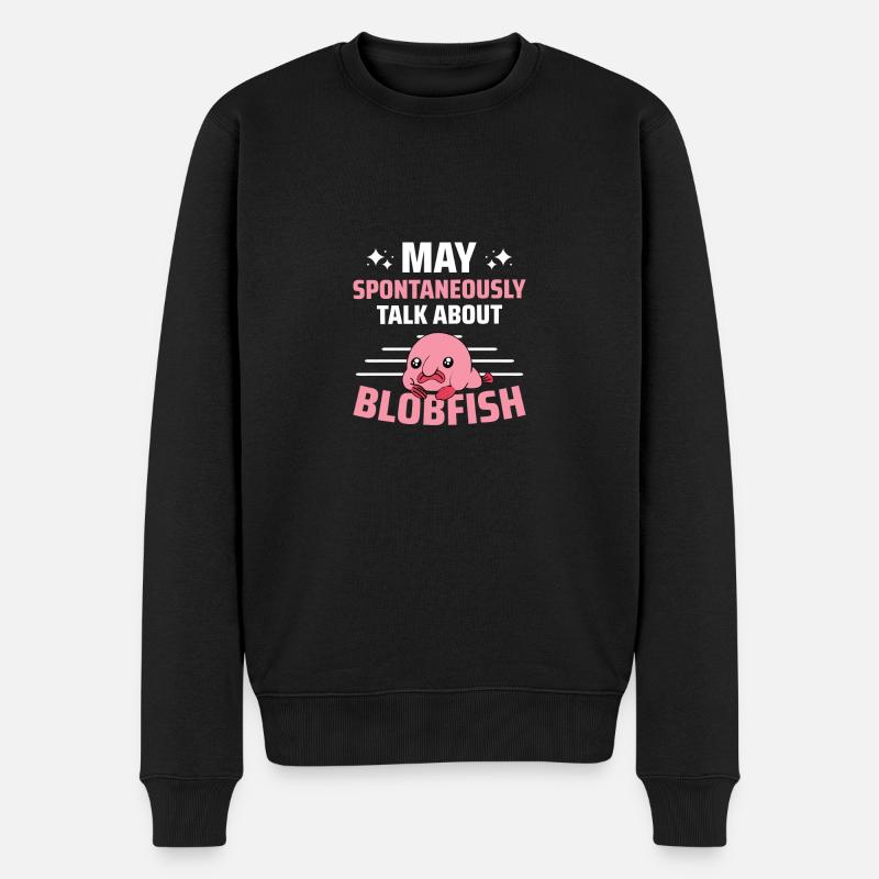Poisson Blob Poisson Blob - Pull Premium bio Homme - noir
