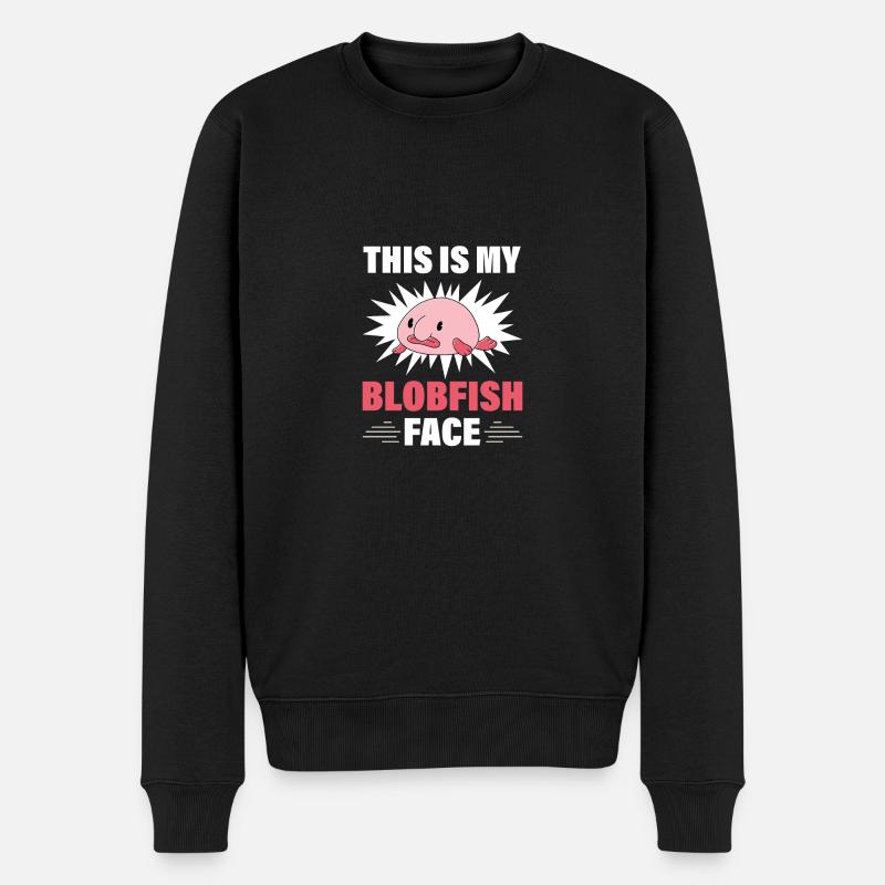 Blob Fish Blob Fish - Men's Premium Organic Jumper - black