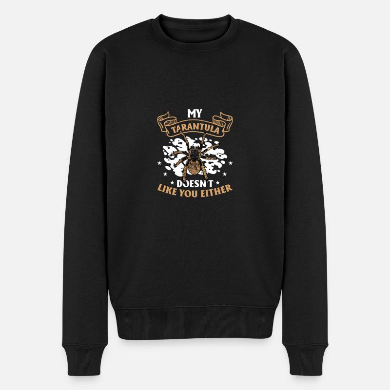 Spinnenliebhaber Tarantula-Besitzer - Männer Premium Bio Pullover - Schwarz