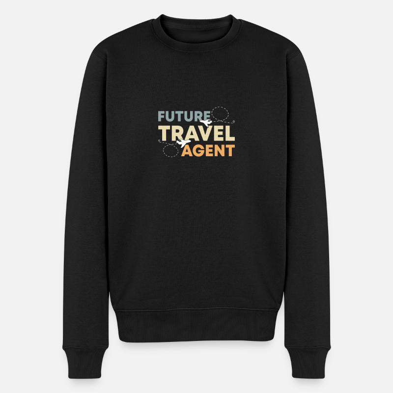 Urlaubsplaner Reisebüro Reisebüro - Männer Premium Bio Pullover - Schwarz
