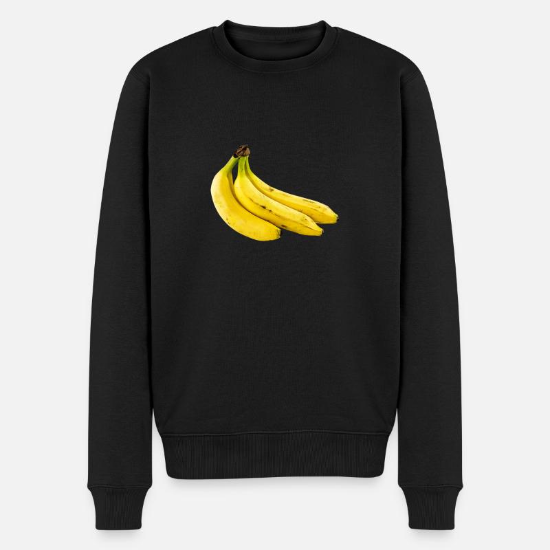 Banane - Männer Premium Bio Pullover - Schwarz
