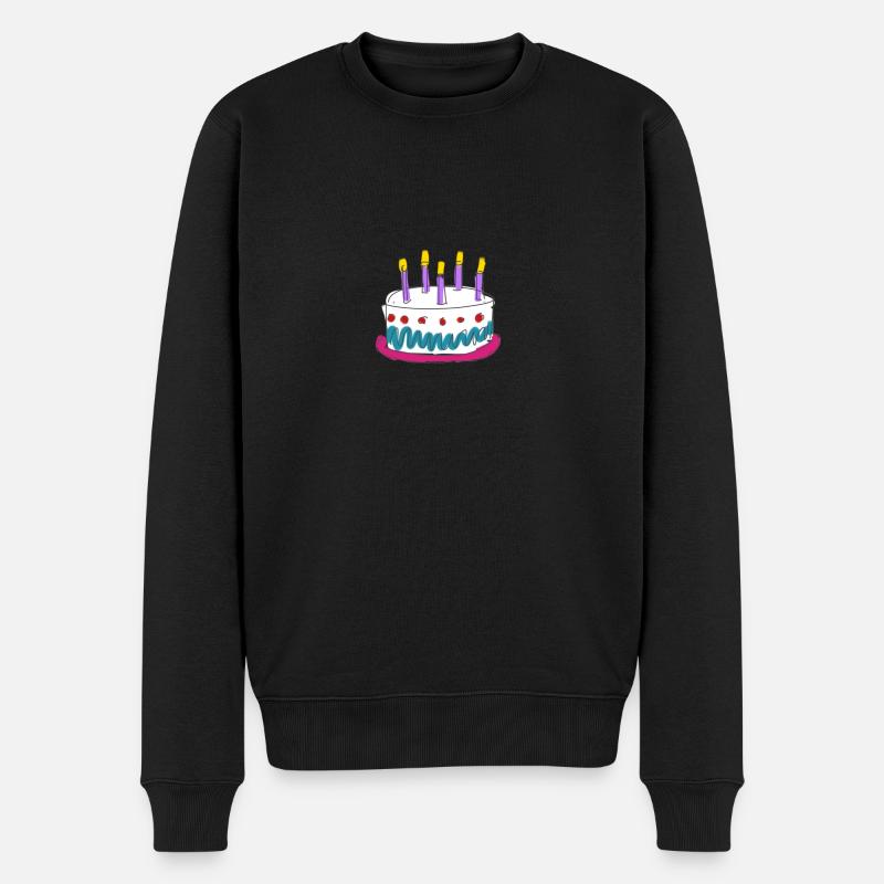 Torte - Männer Premium Bio Pullover - Schwarz