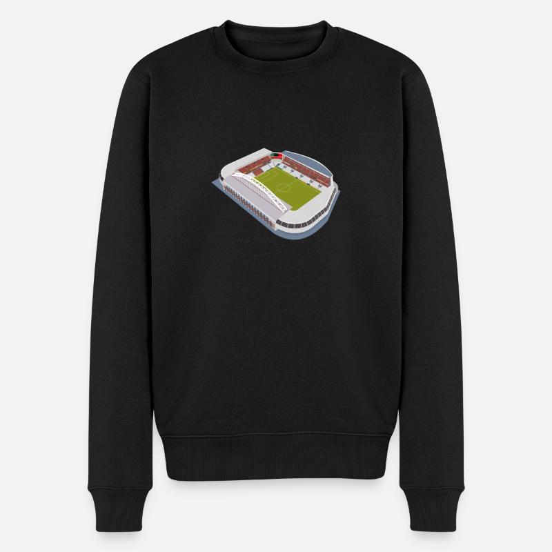 Stadion - Männer Premium Bio Pullover - Schwarz