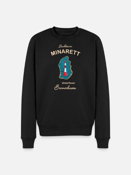 Bremerhaven, lighthouse underfire, minaret, - Men's Premium Organic Jumper - black
