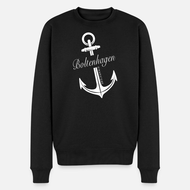 Boltenhagen - Männer Premium Bio Pullover - Schwarz