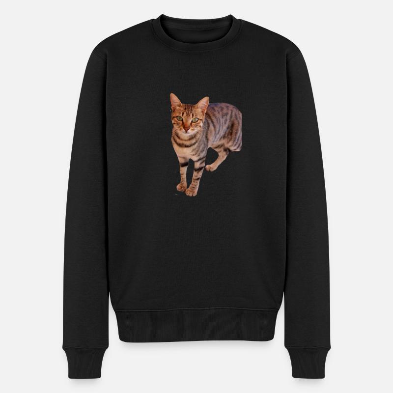 Chaton chat - Pull Premium bio Homme - noir
