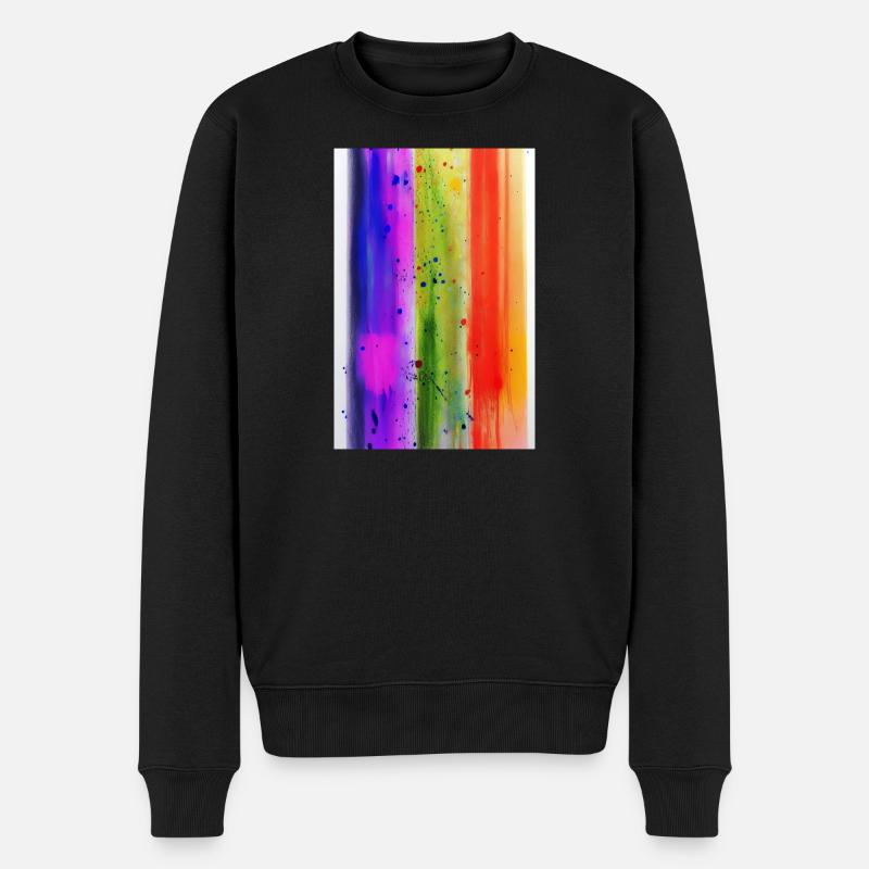 Éclaboussures de peinture - Pull Premium bio Homme - noir