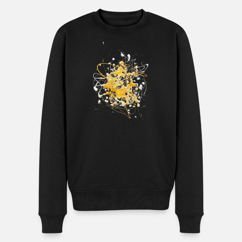 Jauneblanc.Éclaboussure - Pull Premium bio Homme - noir