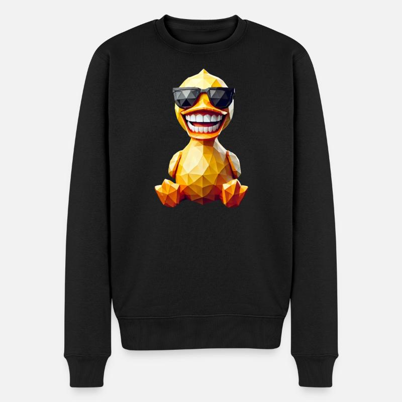canard jaune lunettes soleil - Pull Premium bio Homme - noir