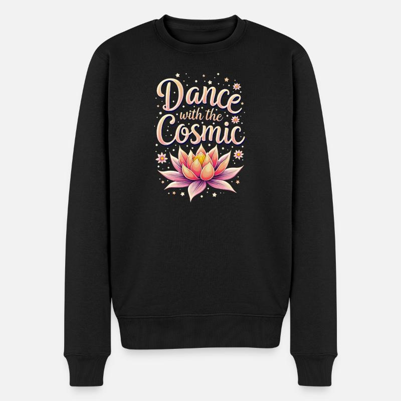 Tanz mit dem Kosmos - Tanz mit dem Kosmischen - Männer Premium Bio Pullover - Schwarz