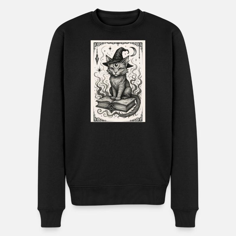 Hexenhafte Yuumi - Männer Premium Bio Pullover - Schwarz