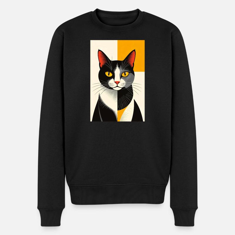02 Avantgarde Cat R02 - Pull Premium bio Homme - noir