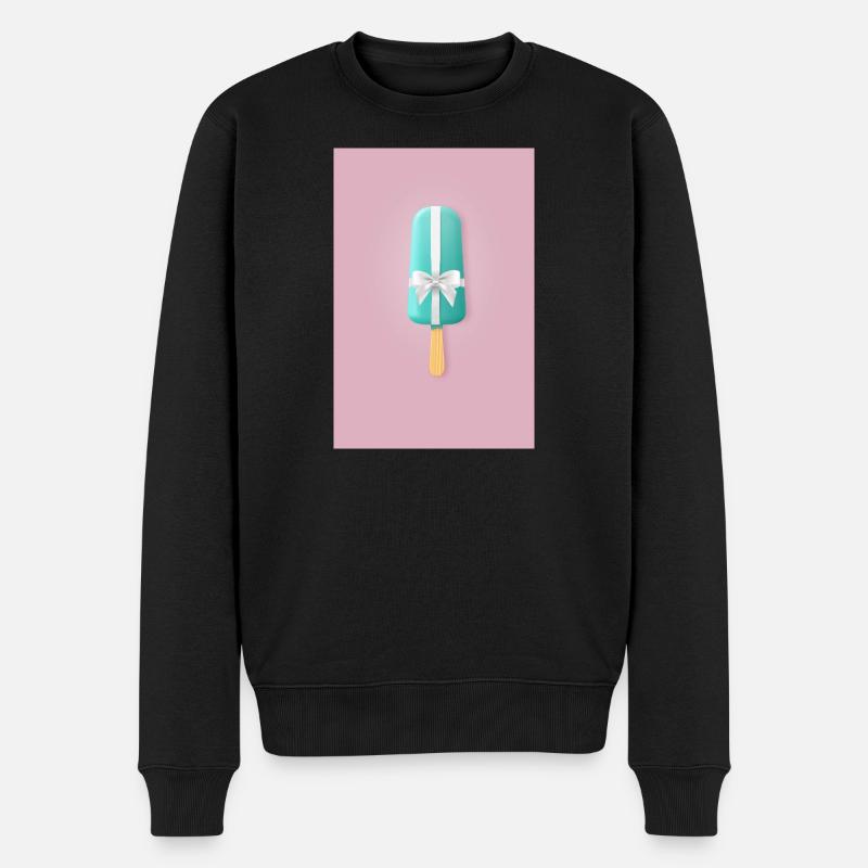 Eis am Stiel Geburtstags Geschenk - Männer Premium Bio Pullover - Schwarz