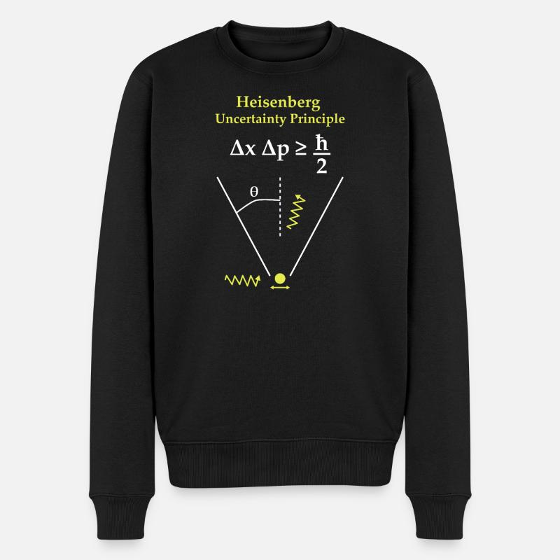  Principe d'incertitude d"Heisenberg  - Pull Premium bio Homme - noir