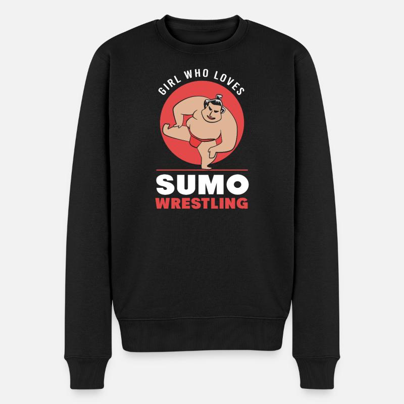 Sumo - Männer Premium Bio Pullover - Schwarz