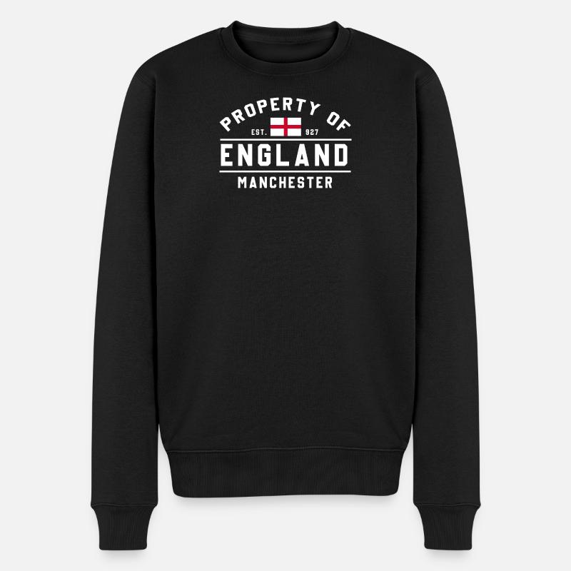 Emblème de l’Angleterre Manchester - Pull Premium bio Homme - noir