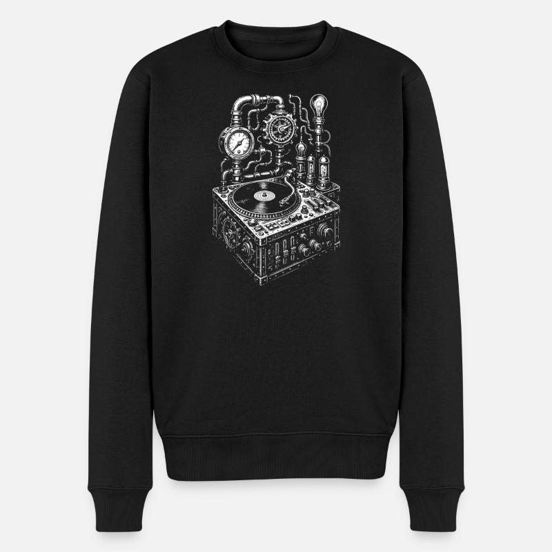 Conception de consoles musicales steampunk - Pull Premium bio Homme - noir