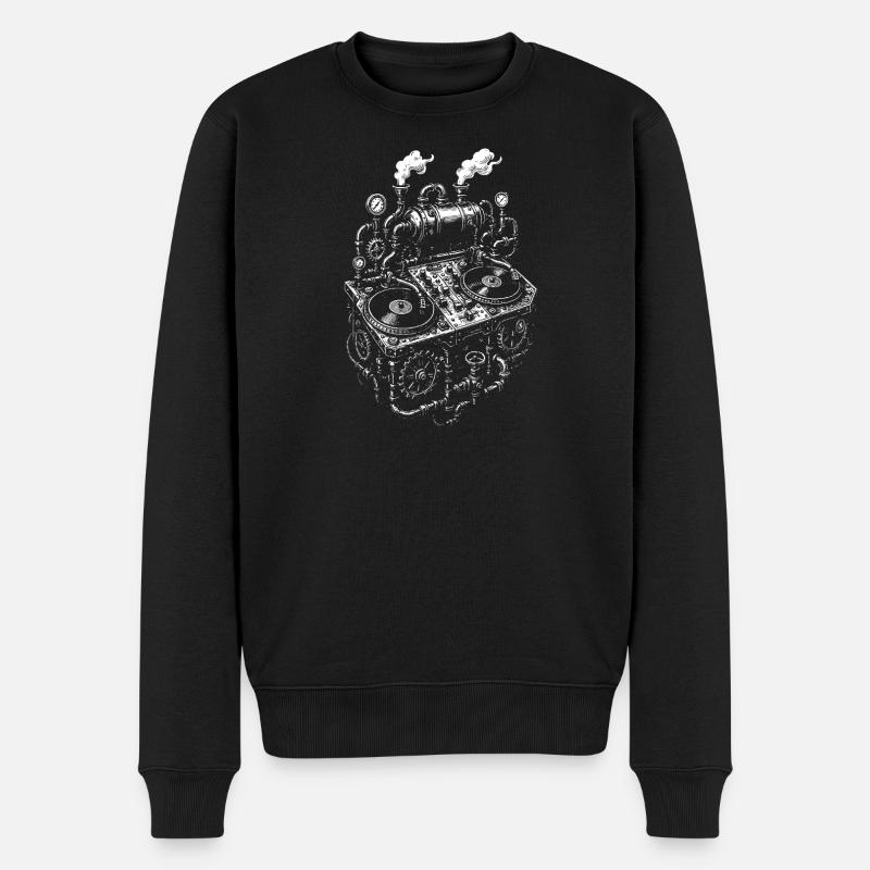 Musique de console Steampunk - Pull Premium bio Homme - noir