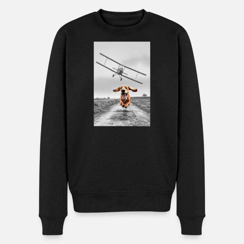 North By Northwest - Männer Premium Bio Pullover - Schwarz