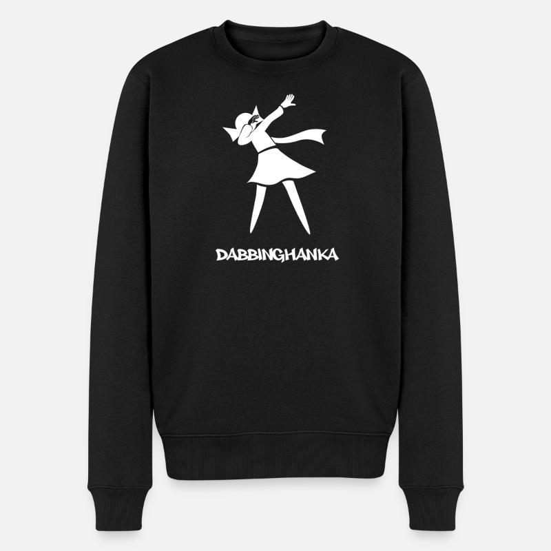 DABBING HANKA - Men's Premium Organic Jumper - black