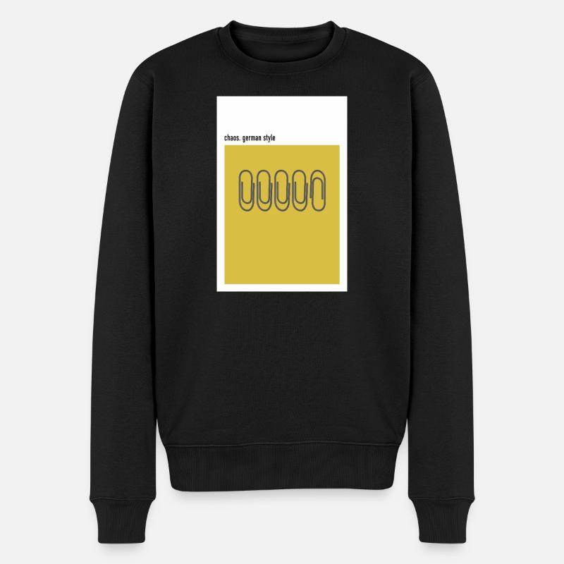 Chaos – Graffetta in stile tedesco - Maglione ecologico premium da uomo - nero