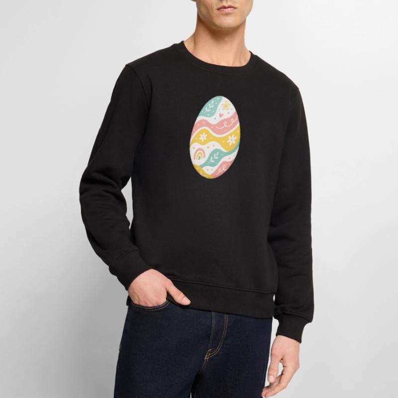 Pastel Easter Egg Pattern Men's Premium Organic Jumper