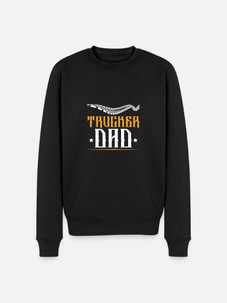Trucker Dad Quote - Men's Premium Organic Jumper - black