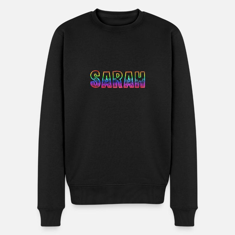 sarah rs regenbogen - Männer Premium Bio Pullover - Schwarz
