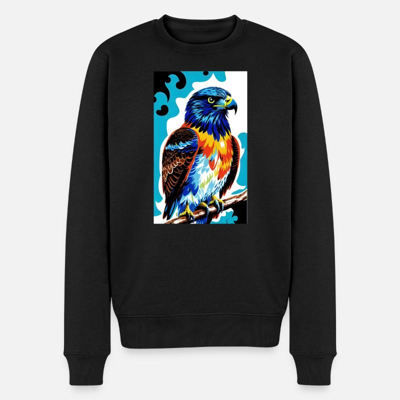 Aigle | Oiseaux | Liberté | Animaux - Pull Premium bio Homme - noir