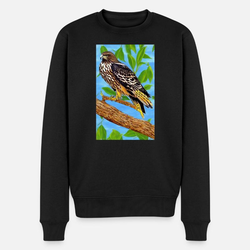 Aigle | Oiseaux | Liberté | Animaux - Pull Premium bio Homme - noir