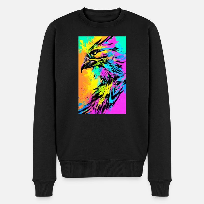 Aigle | Oiseaux | Liberté | Animaux - Pull Premium bio Homme - noir