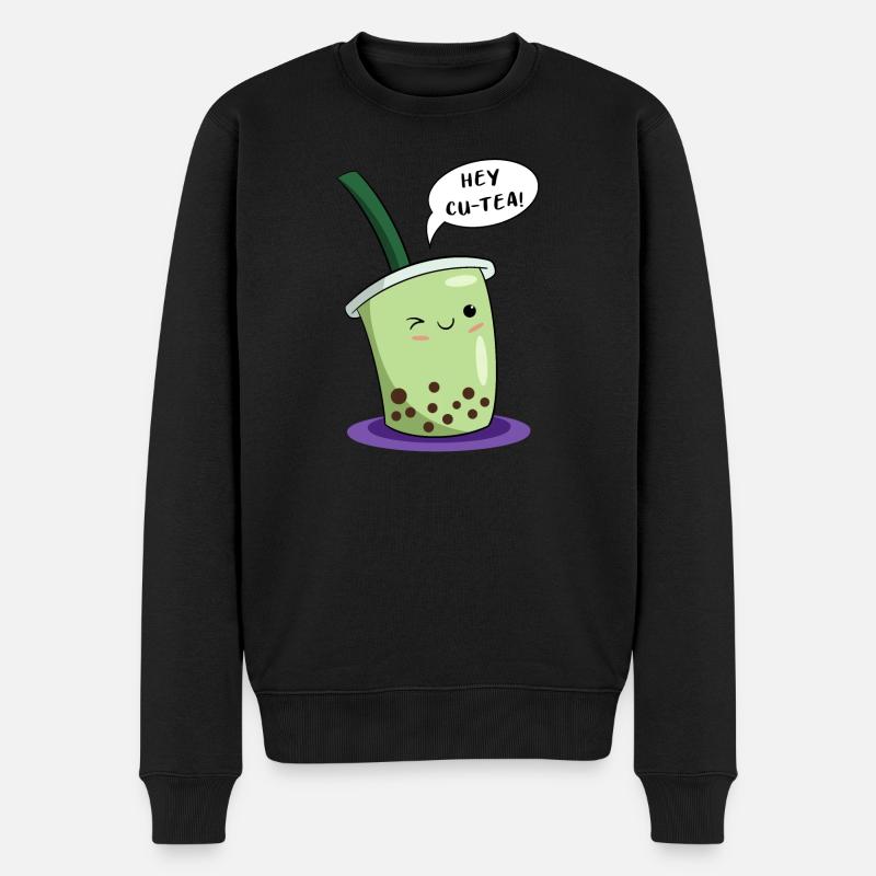 bubble tea boba tea - Pull Premium bio Homme - noir