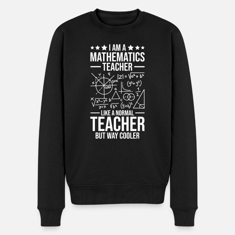 Mathelehrer Mathematik Lehrer - Männer Premium Bio Pullover - Schwarz