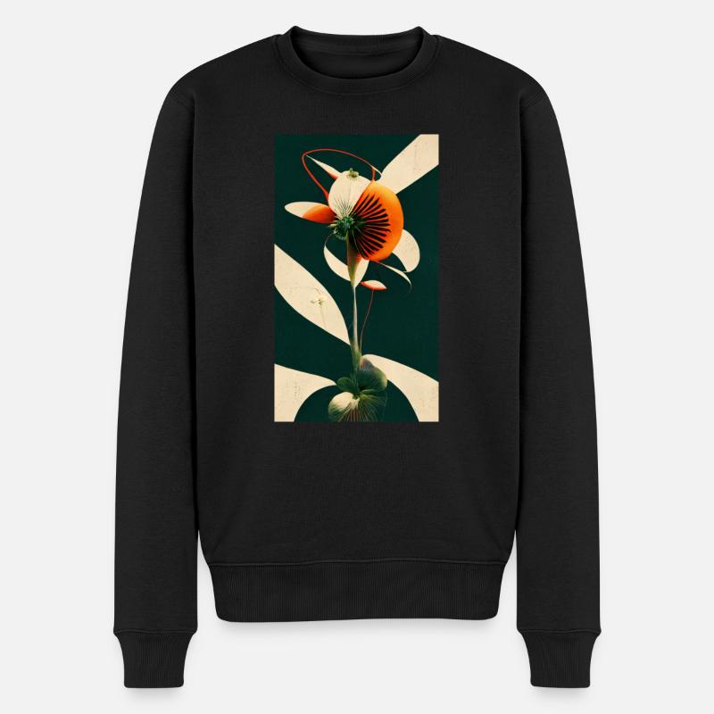 Été fleuri japonais - Pull Premium bio Homme - noir