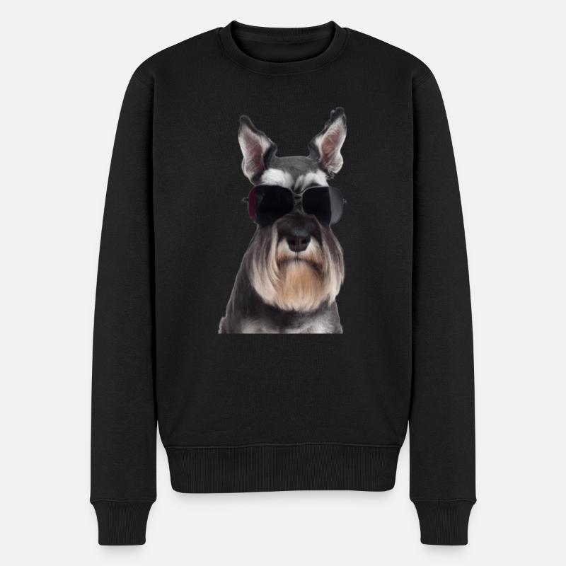 Miniature Schnauzer - Pull Premium bio Homme - noir