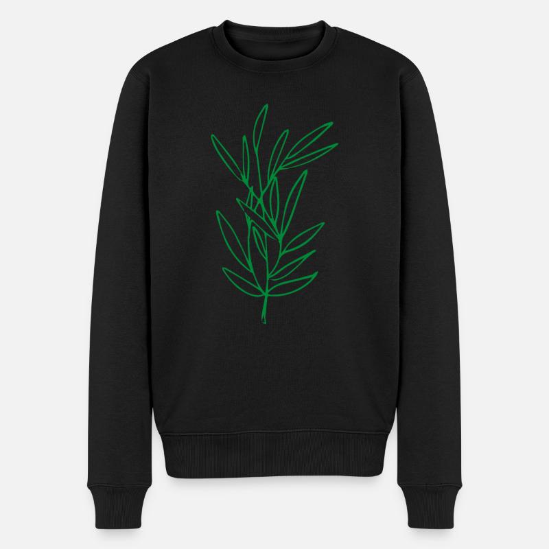 Flower Flower Plant - Pull Premium bio Homme - noir