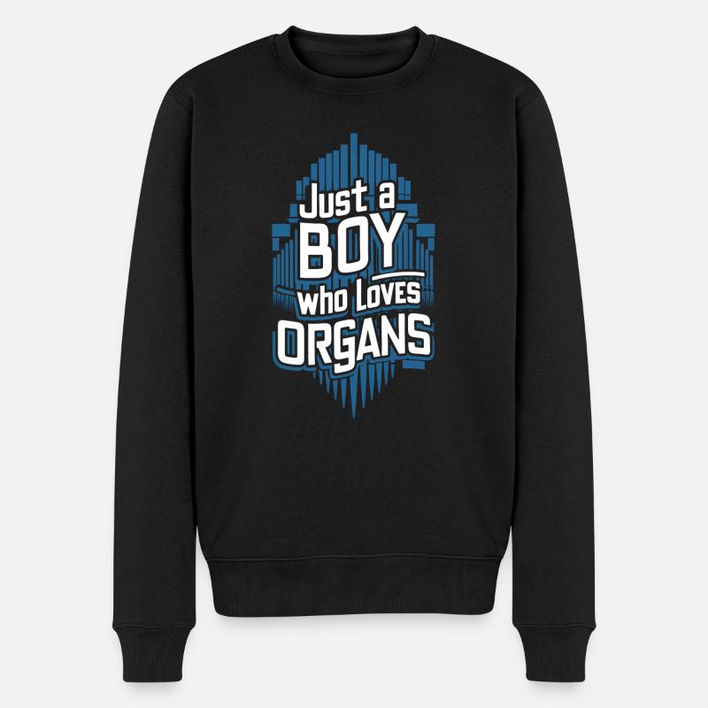 Cadeau d’orgue à tuyaux - Pull Premium bio Homme - noir