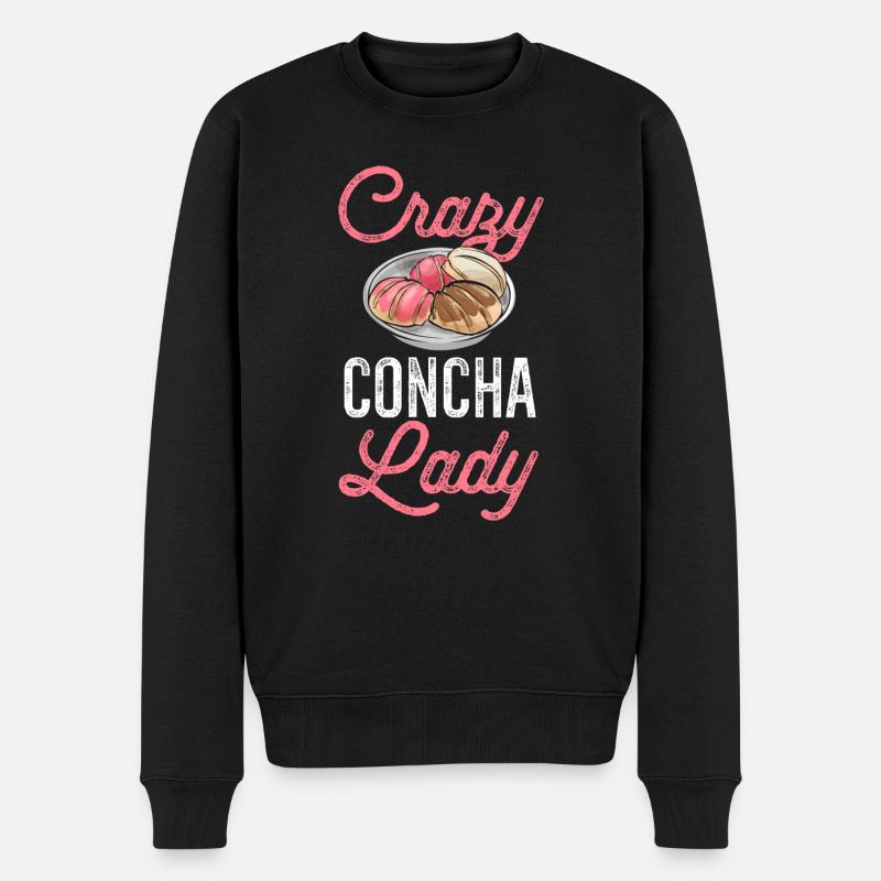 Concha Hispanic Mexican Pan Dulce - Men's Premium Organic Jumper - black