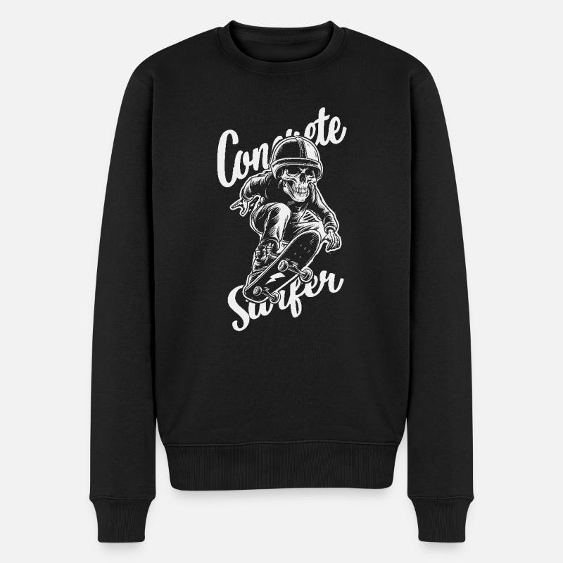 Surfeur de béton - Pull Premium bio Homme - noir