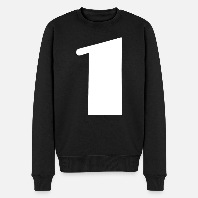 1 AN. 1er ANNIVERSAIRE. ANNIVERSAIRE 1 AN. UN - Pull Premium bio Homme - noir