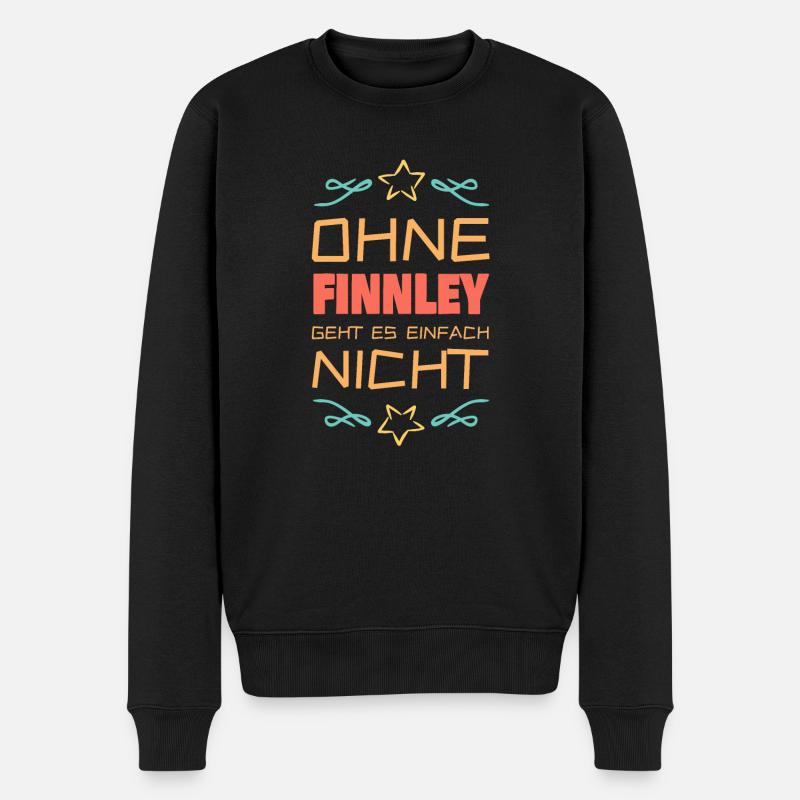 Finnley - Männer Premium Bio Pullover - Schwarz