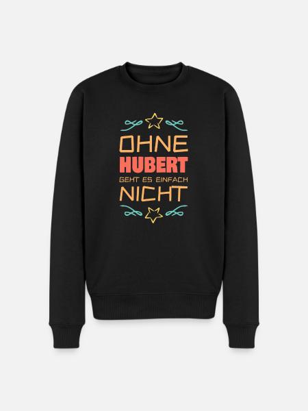 Hubert - Männer Premium Bio Pullover - Schwarz
