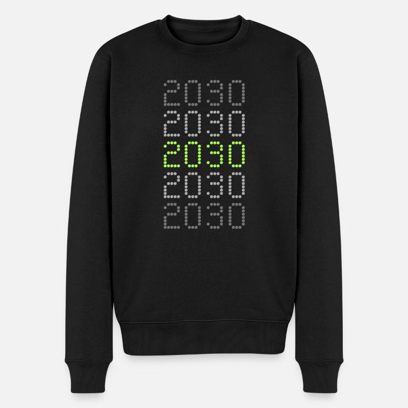 Style 2030 - Männer Premium Bio Pullover - Schwarz