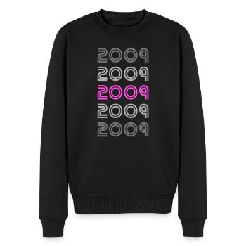 Style 2009 - Männer Premium Bio Pullover - Schwarz - Vorne - Nico (187cm)