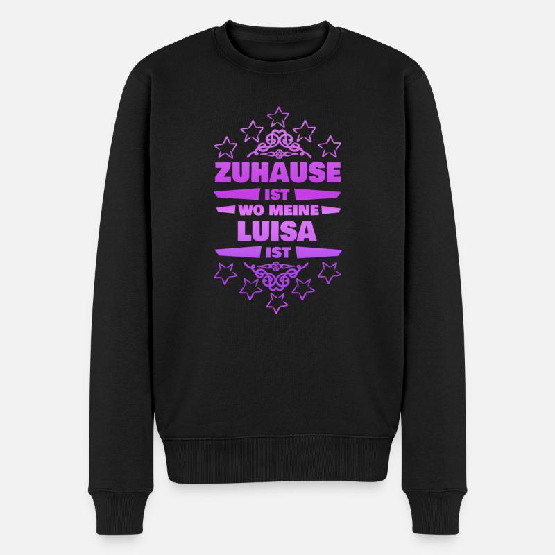 Luisa - Männer Premium Bio Pullover - Schwarz