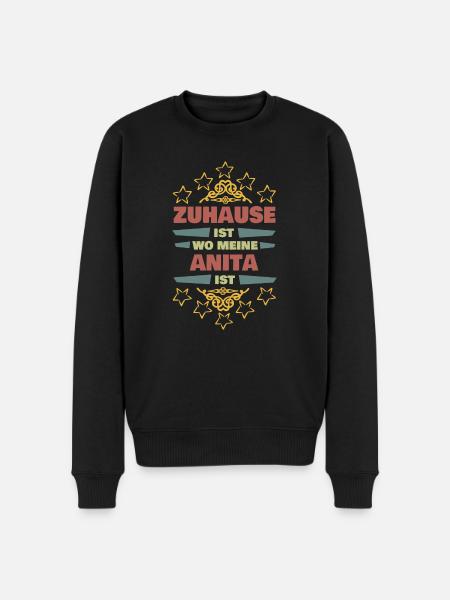 Anita as a life partner - Men's Premium Organic Jumper - black