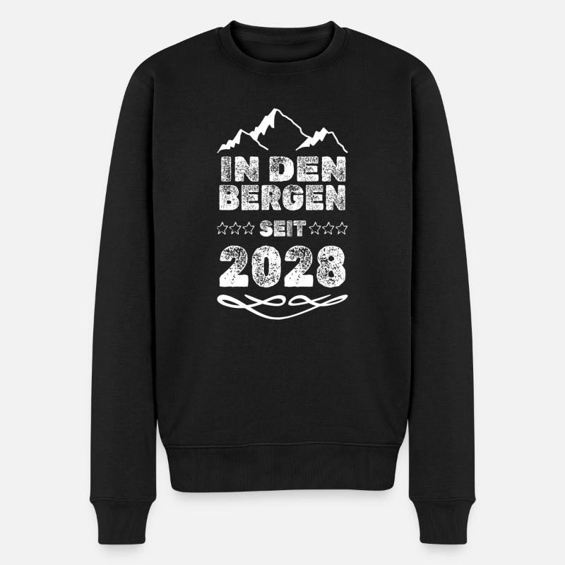 seit 2028 - Männer Premium Bio Pullover - Schwarz