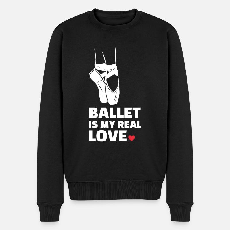 Ballett Liebe - Männer Premium Bio Pullover - Schwarz